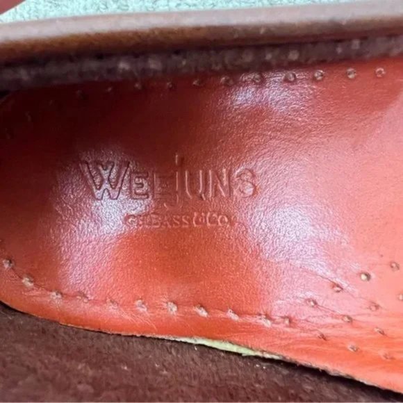 G.H. Bass Whitney Weejuns Loafer Size 10 Brown Hairy Suede - Picture 10 of 12